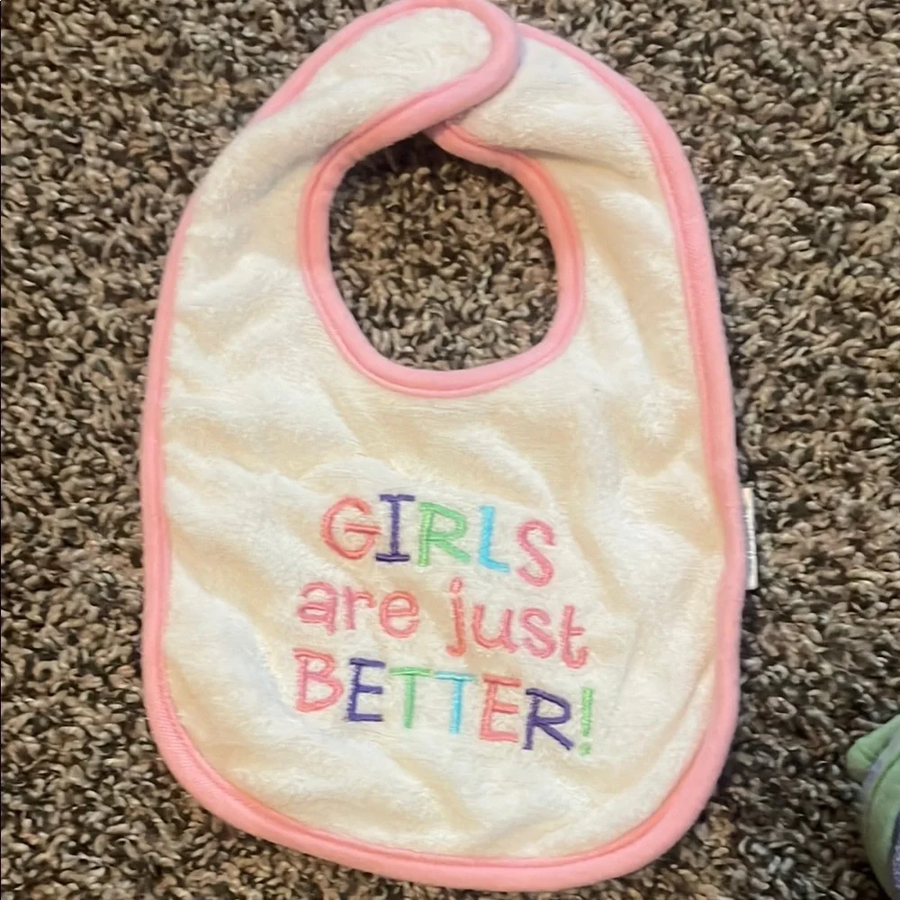 Adorable Baby Bib Set - Pink and Purple